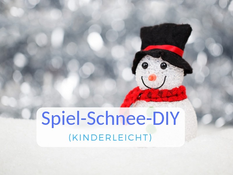 basteln mit Kindern, DIY, Kunstschnee für Kinder, Schnee, Schnee DIY, Schnee kinderleichte Anleitung, Schnee selber machen, Spielschnee