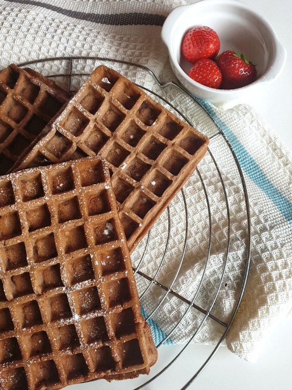 Brownie Waffeln