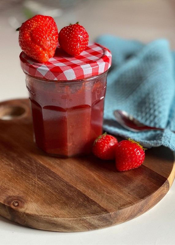 Erdbeer-Rhabarber-Marmelade - SIMPLYLOVELYCHAOS